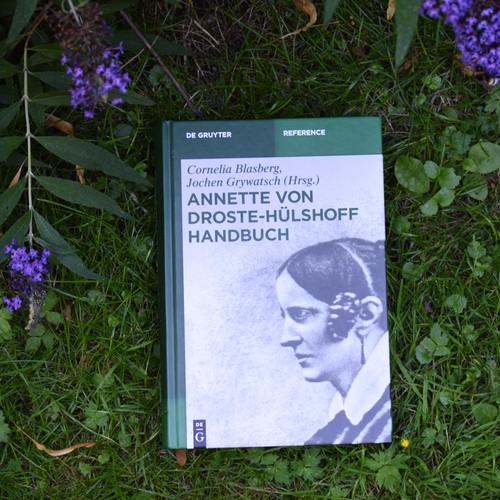 Droste-Handbuch auf einer Wiese, © Droste-Forschungsstelle