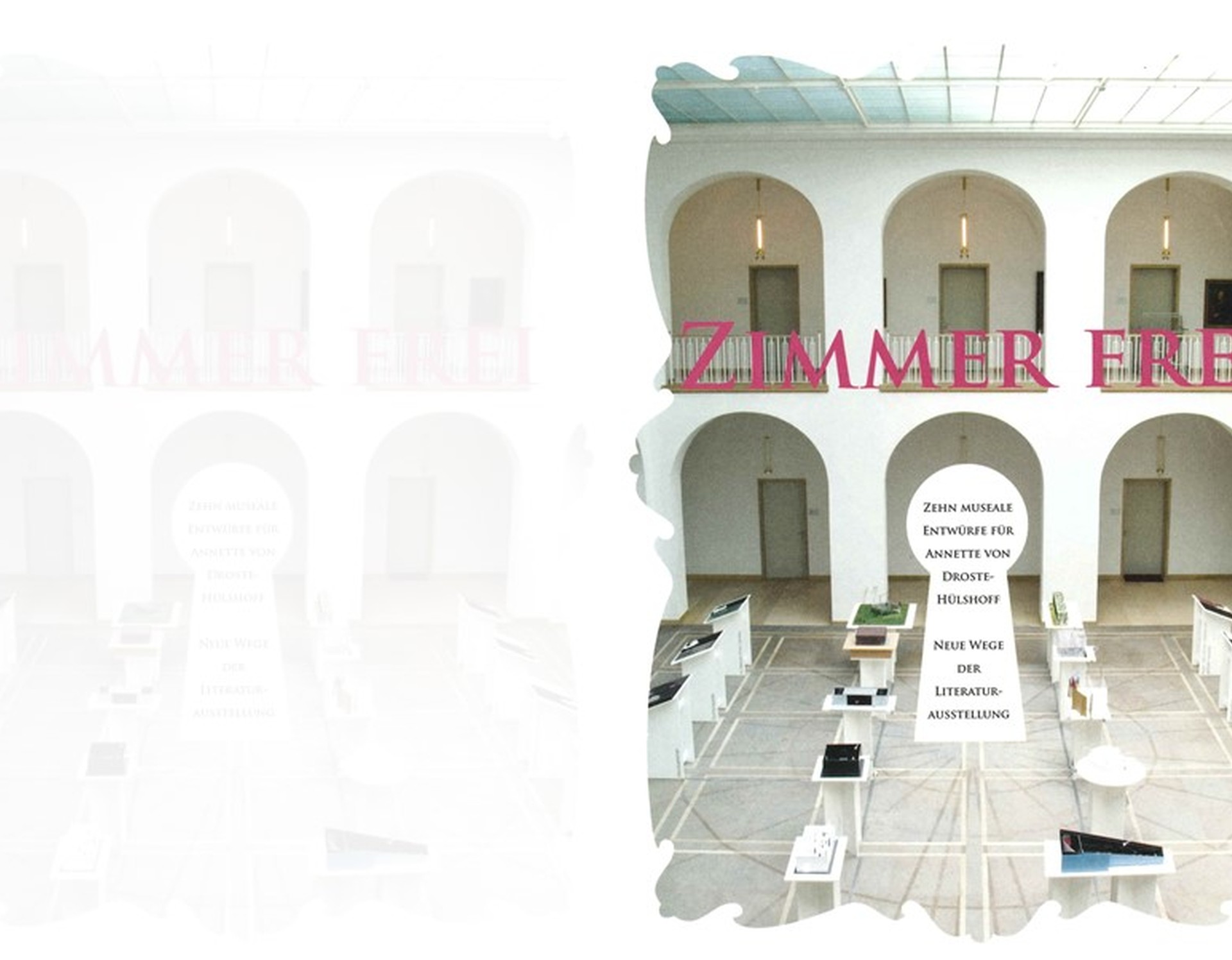 Buchcover: Zimmer Frei. Zehn museale Entwürfe für Annette von Droste-Hülshoff. Neue Wege der Literaturausstellung. Hrsg. von Jochen Grywatsch. Buchcover: Zimmer Frei. Zehn museale Entwürfe für Annette von Droste-Hülshoff. Neue Wege der Literaturausstellung. Hrsg. von Jochen Grywatsch.